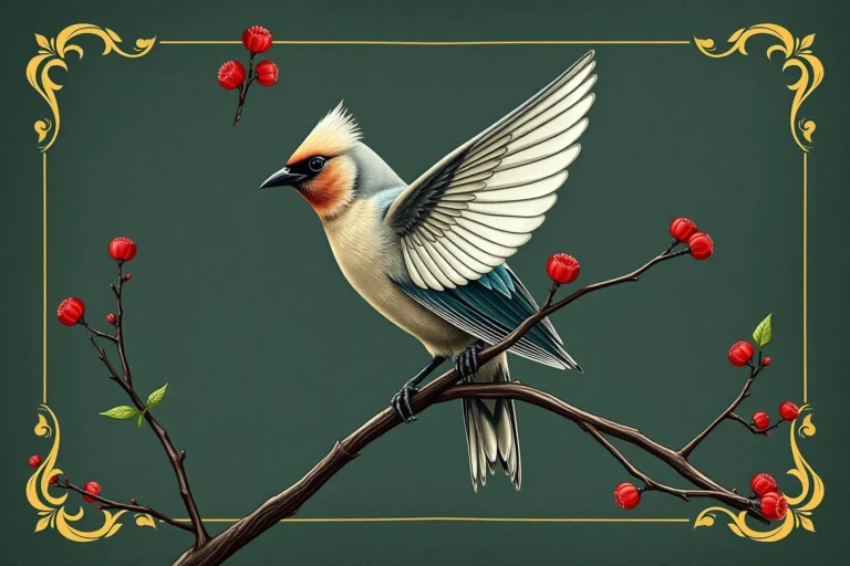 Waxwing Symbolism: A Journey Through Myth, Meaning, and Modernity